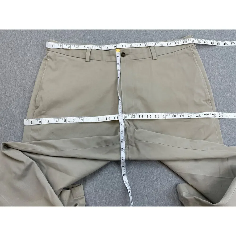 Brooks Brothers Pants Mens 38 x‎ 32 Beige 100% Cotton Chino Hudson